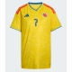 Billige Fotballdrakt Colombia Luis Diaz #7 Replika Hjemmedrakt Dame VM 2026 Kortermet Billige Fotballdrakt Colombia Luis Diaz #7 Replika Hjemmedrakt Dame VM 2026 Kortermet